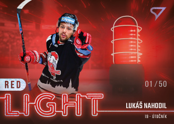 Lukas Nahodil Olomouc Tipsport ELH 2022/23 SportZoo 2. serie Red Light /50 #RL-26
